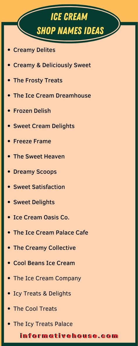 Brainstorming Delicious Ice Cream Shop Names Ideas for Your Sweet Treat Business! Ice Cream Business Names, Ice Cream Ideas For Business, Ice Cream Shop Names Ideas, Sweet Treat Business, Ice Cream Business Ideas, Ice Cream Shop Names, Kiwi Ice Cream, Ice Cream Names, Milkshake Shop