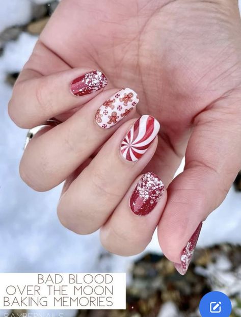 Color Street Christmas, Holiday Nail Colors, Christmas Nail Colors, Blue Nail Color, Glitter French Manicure, Nail Color Combos, Manicure Colors, Nails Christmas, Winter Nail Designs