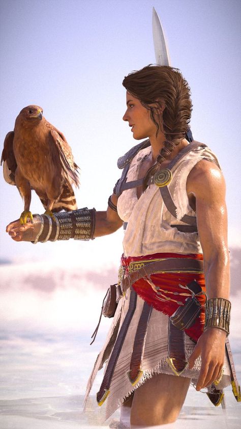 Buff Ladies, Assassin's Creed Kassandra, Assassin's Creed Odyssey Kassandra, Ac Odyssey, Assassin's Creed Wallpaper, Assassins Creed Artwork, Assassins Creed Game, Creed Game, Assassins Creed Art