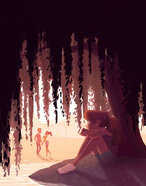 Ghost Lady, Kim Smith, Pascal Campion, Weeping Willow Tree, Dream Fantasy, Art Of Animation, Love Backgrounds, Kids Illustration, Weeping Willow