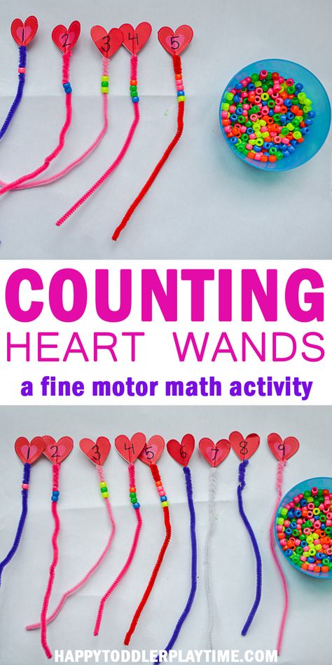 Preschool Valentines Activities, Numeracy Activities, Activity For Toddlers, February Crafts, Preschool Fine Motor, Valentine's Day Crafts For Kids, Preschool Valentines, Valentine Activities, Valentine Crafts For Kids