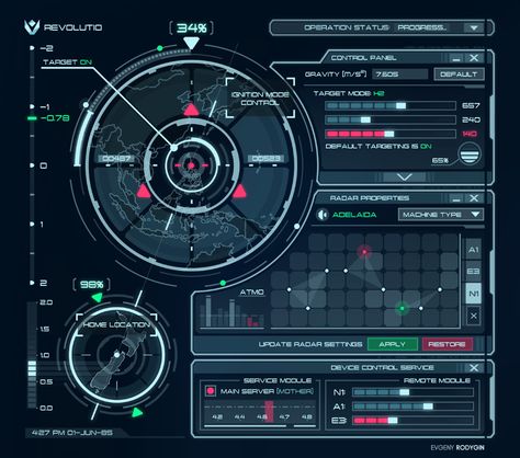 Sci-Fi UI. Personal work on Behance Sci Fi Interface, Futuristic Interface, Hud Design, Sci-fi Ui, Sci Fi Games, Sci Fi Design, Motorcycle Clothing, Gui Design, Game Interface