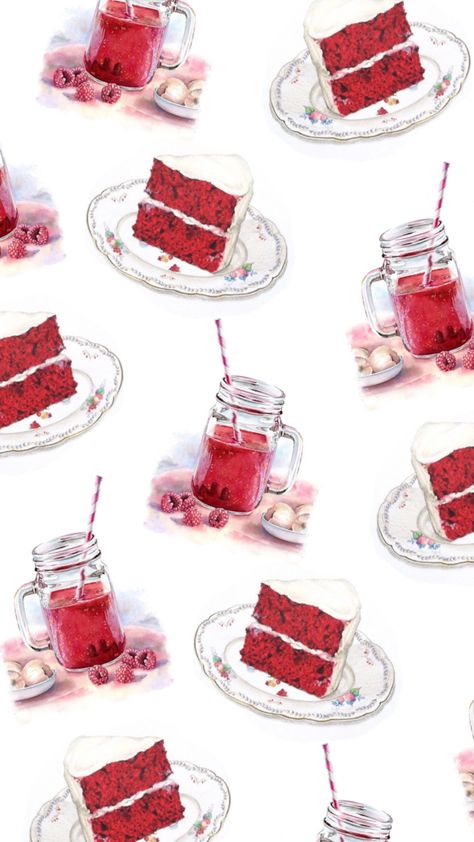 Red Velvet Cake Wallpaper, Sweets Wallpaper, Baking Wallpaper, Cake Background, Cake Wallpaper, Wallpapers Beautiful, Pomegranate Art, Girly Wallpapers, Grl Pwr