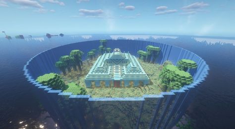 Temple Template, Minecraft Temple, Minecraft Underwater, Villa Minecraft, Construction Minecraft, Pixel Art Minecraft, Minecraft Decoration, Bangunan Minecraft, Bawah Air