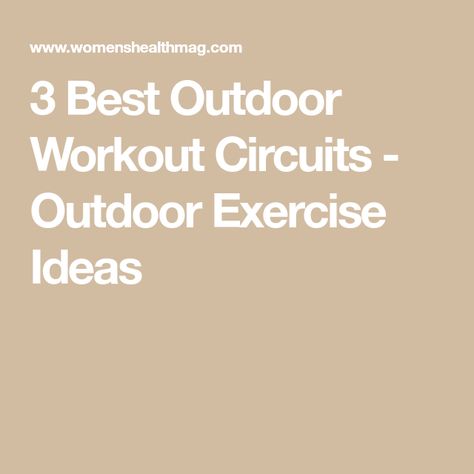 3 Best Outdoor Workout Circuits - Outdoor Exercise Ideas Outdoor Exercise Ideas, Cleaning Basket, Outdoor Exercises, How To Be Healthy, Outdoor Exercise, Outdoor Workout, Better Myself, Ultrasonic Cleaner, Circuit Workout