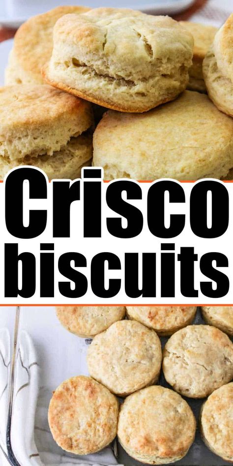 How to make Crisco biscuits with shortening are here! No butter biscuit recipe if you don't have any or need to have a dairy free option. Biscuits Using Shortening, Biscuits With Shortening, Biscuits No Butter, Crisco Biscuits, Butter Biscuit Recipe, Hardees Biscuit Recipe, Yeast Biscuits, Butter Biscuits Recipe, Bisquick Biscuits