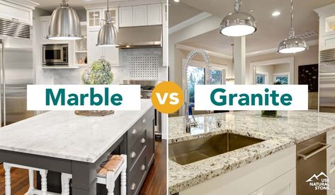 Countertop Comparison Chart | Which Material Is Right For You Marble Vs Granite Countertops, Ornamental White Granite, Thunder White Granite, Moon White Granite, White Springs Granite, Gold Granite Countertops, Travertine Countertops, Countertop Stone, White Granite Colors