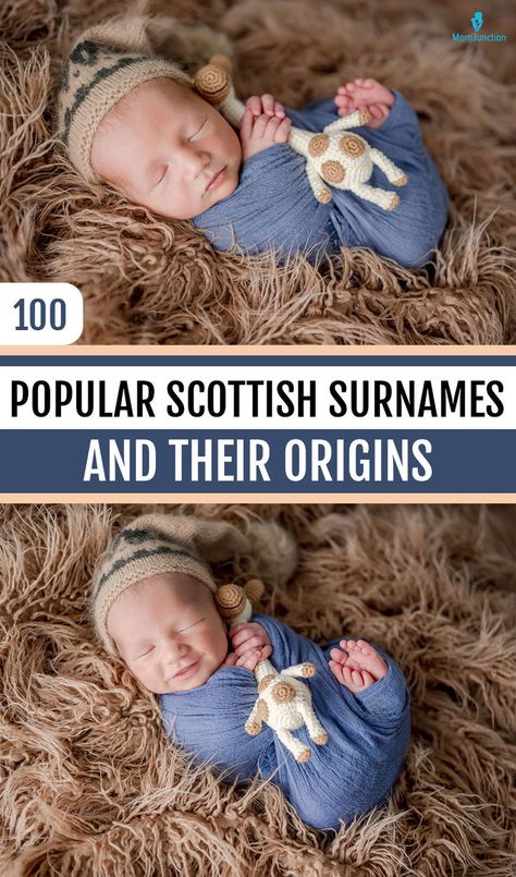 Scottish surnames started to be used occasionally between the 10th and 12th centuries after the Normans introduced them in the year 1066. But the frequency of use increased between the 18th and the 19th centuries. #babynames #names #coolbabynames #babyboynames #babygirlnames Scottish Last Names, Scottish Surnames, Scottish Baby Names, Gaelic Names, Irish Surnames, German Names, Gaelic Words, English Surnames, Old English Words