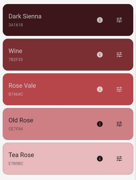 Red Hex Codes, Colors For Notes, Flat Color Palette, Notion Aesthetic, Pantone Colour Palettes, Cool Color Palette, Color Design Inspiration, Hex Color Palette, Color Palette Challenge