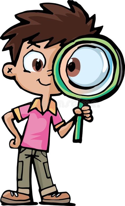 Boy researcher with a magnifying glass. Little boy researcher with a magnifying , #Aff, #magnifying, #researcher, #Boy, #glass, #magnifier #ad Cover Page For Project, Preschool Centers, Bunny Painting, Bee Crafts, Cute Clipart, Toddler Learning Activities, Science Fair, Girls Cartoon Art, Cartoon Clip Art