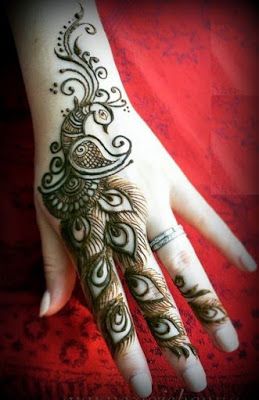 121 Simple mehndi designs for hands || Easy Henna patterns with Images | Bling Sparkle Simple Henna Patterns, Finger Mehndi Designs, Mehndi Designs Finger, Henna Hand Designs, Peacock Mehndi, Peacock Mehndi Designs, Henna Flower Designs, Finger Mehndi, Jagua Henna