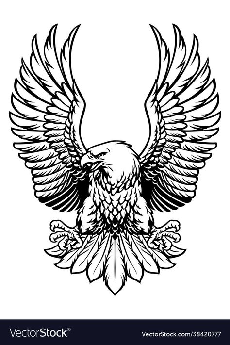 Eagle Outline, Eagle Vector, Eagle Drawing, Eagle Pictures, Eagle Tattoos, Old School Tattoo Designs, Eagle Tattoo, Tattoo Art Drawings, Head Tattoos