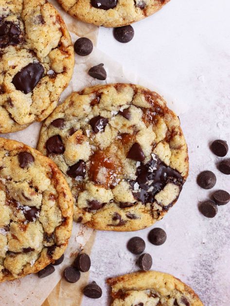 Sweet Chocolate Chip Cookies, Toffee Chocolate Chip Cookies, Scientifically Sweet, Chewy Toffee, Chocolate Raspberry Brownies, Toffee Chocolate, Salted Toffee, Chocolate Chip Pecan Cookies, Homemade Pie Crust Recipe