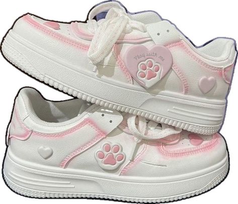 Kawaii Outfit Ideas, Kawaii Shoes, Paw Design, Converse Style, Sneakers Womens, Cute Sneakers, Cute Nikes, Pet Paws, Swag Shoes