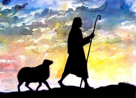 Good Shepherd Jesus, Shepherd Drawing, Jesus Shepherd, Good Shepard, Sheep Drawing, Sheep Paintings, Bible Images, Good Shepherd, Pictures Of Jesus Christ