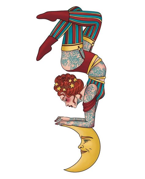 Circus Horse Tattoo, Circus Sleeve Tattoo, Circus Flash Tattoo, Vintage Circus Illustration, Acrobat Tattoo, Vintage Circus Tattoo, Circus Tattoo Traditional, Vintage Illustration Art Retro, Freakshow Tattoo