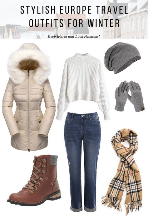 Europe Travel Outfits Winter, Europe Winter Outfits, Thermal Clothes, Europe Winter Travel, Winter Travel Essentials, Europe Travel Outfits, Packing Hacks, Winter Travel Outfit, Outfit For Travel