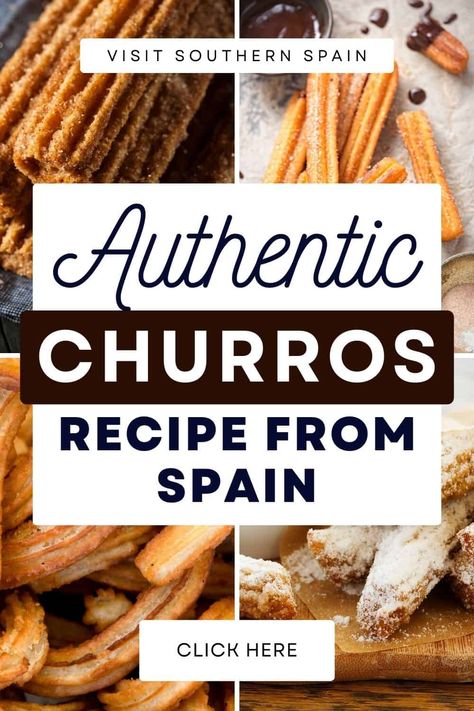 Are you looking for an Authentic Churros Recipe from Spain? There's nothing better than homemade churros with a delicious churro dipping sauce. This authentic Spanish churros recipe is a simple dessert yet a very famous one all over the world. The churro recipe is perfect because you can play with the flavors - Oreo churros, cinnamon churros, churros with ice cream, or the classic churros with chocolate sauce. You name it! #churros #spanishchurros #churrosconchocolate #authenticchurros Churros And Chocolate Sauce, Oreo Churros Recipe, Churos Chocolat Recipe, Churro Dipping Sauce, Recipe For Churros, Churros Recipes, Authentic Churros, Spanish Churros Recipe, Traditional Spanish Food