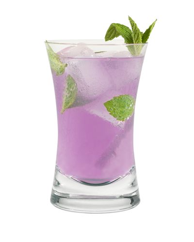 Harmonie Mojito: 2oz Hpnotiq Harmonie, 1oz whte rum, 1oz lime juice, 4 to 6 mint leaves. Shake and pour over ice. Hpnotiq Drinks, Highball Recipe, Purple Drink, Celery Juice Benefits, Smoothie Benefits, Mojito Drink, Mint Drink, Cocktail Trends, Purple Drinks