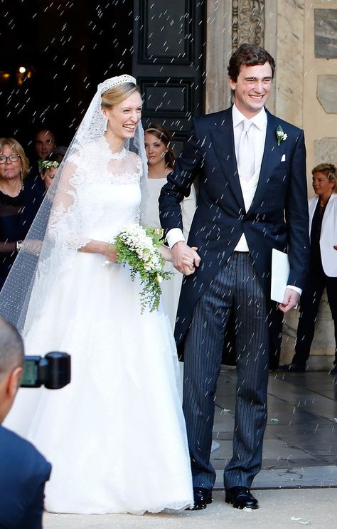 Prince Amedeo of Belgium and Elisabetta Maria Rosboch von Wolkenstein The Bride: Elisabetta Maria Rosboch von Wolkenstein, an arts and culture reporter and the only child of Italian aristocrats. The Groom: Prince Amedeo of Belgium When: July 5, 2014 Where: The Basilica of Our Lady in Rome, Italy Royal Wedding Gowns, Wedding Movies, Royal Wedding Dress, Royal Brides, Greek Wedding, European Royalty, Bride Gowns, Royal Weddings, Wedding Dresses Romantic