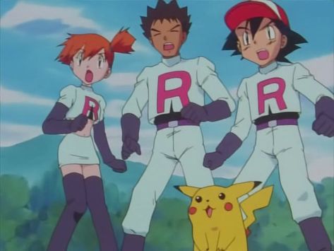 Ash Misty Brock, Ash Misty And Brock, Misty And Brock, Brock Pokemon, Pokemon Indigo League, Indigo League, Ash Misty, Pokemon Aesthetic, Gary Oak