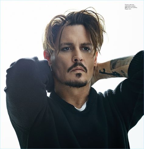 Wearing Dior Homme, Johnny Depp is front and center. Jack Sparrow Beard, Johnny Depp Beard, Johnny Depp Hairstyle, Goatee Styles, Johnny Depp Wallpaper, جوني ديب, Kaptan Jack Sparrow, Young Johnny Depp, Johnny Depp Pictures