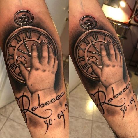 Time Hand Tattoo, Women Feet Tattoos, Feet Tattoos For Men, Feet Tattoos For Women, Tato Realis, Hand Tattoos For Men, Men Tattoo Ideas, Tattoo Line Art