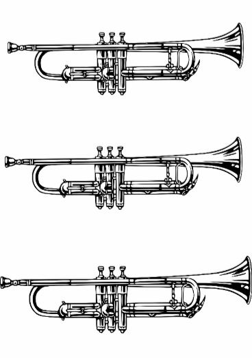 Trumpet Tattoo Design, Trumpet Pictures, Trumpet Tattoo Ideas, Instrument Tattoo, Trumpet Tattoo, Stormtrooper Tattoo, Musical Instruments Drawing, Guitar Drawing, Petite Tattoos