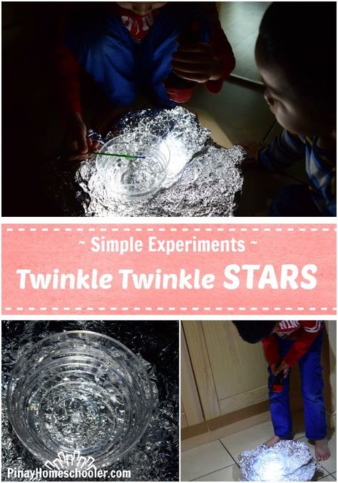 Simple Experiments: Why do stars twinkle? Star Science, Science Camp, College Education, Space Activities, Kid Experiments, Preschool Science, Afterschool Activities, Twinkle Star, Homeschool Science