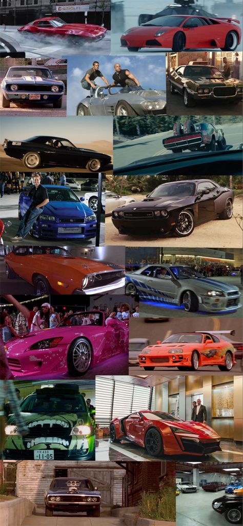 Hit me up for a wallpaper collage! Car Wallpaper Fast And Furious, Fast And Furious 2 Aesthetic, Fast And Furious Aesthetic Wallpaper Cars, Fast And Furious Aesthetic Collage, Cars From Fast And Furious Movies, Jdm Collage Wallpaper, Cars Collage Wallpaper, Fast And Furious Wallpapers Cars, Paul Walker Collage