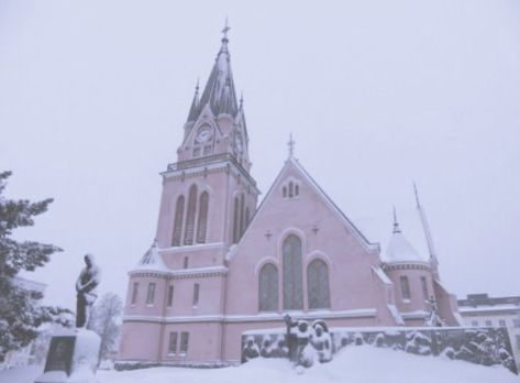 Church Aesthetic, Winter Princess, Snow Fairy, Snow Princess, Winter Fairy, Ice Princess, Snow Angels, Cute Wallpaper For Phone, Pink Houses