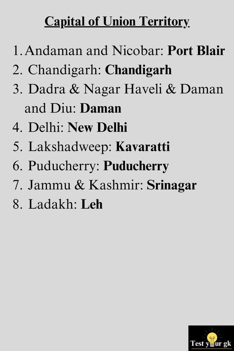 Our content is about General Knowledge. If you are beginner or intermediate, then you must take knowledge from our posts.
 #gk
#generalknowledge Union Territories, Dadra And Nagar Haveli, Daman And Diu, Indian States, Port Blair, Union Territory, Srinagar, Jammu And Kashmir, Leh