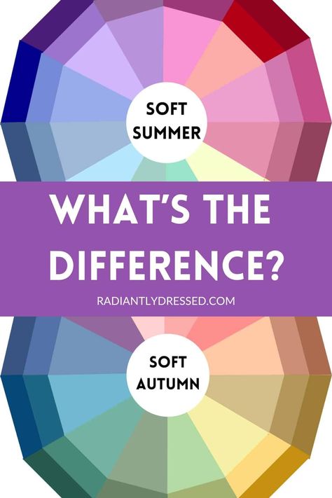 Are you struggling to choose between Soft Summer and Soft Autumn? Discover the subtle nuances between these color seasons in our comprehensive guide. Learn how to identify your season with practical tests and expert tips, enhancing your wardrobe and makeup choices to align perfectly with your natural tones. This article offers essential insights into choosing the right colors that truly reflect and enhance your inherent beauty. Light Spring Vs Soft Summer, Soft Summer And Soft Autumn, Soft Summer Characteristics, Color Analysis Summer Soft, Soft Summer Vs Soft Autumn Color Palette, Summer Color Season Outfits, Summer Pallet Color, Soft Summer Winter Wardrobe, Soft Autumn Examples