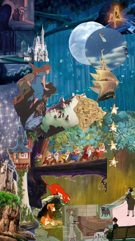 #disney #fairytale #cottagecore #fairy #scrapbook #collage #magical #Peterpan #Disney castle #Disney aesthetic Fairy Scrapbook, Fairytale Cottagecore, Castle Disney, Scrapbook Collage, Christmas Collage, Fun Wallpaper, Disney Collage, Cottagecore Fairy, Disney Castle