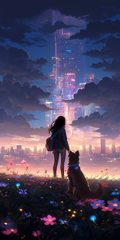 Fantasy Background, 다크 판타지, Cute Pastel Wallpaper, Girl Standing, Girly Art Illustrations, Anime Artwork Wallpaper, Fantasy Art Landscapes, Dreamy Art