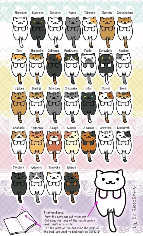 Tatuaje Hello Kitty, Neko Atsume, Pola Sulam, Diy Bookmarks, Cat Crafts, Dessin Adorable, Cute Animal Drawings, Facial Expressions, Cat Drawing