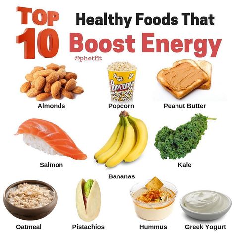 Top Healthy Foods, Energy Boosting Snacks, Energy Boosting Foods, 10 Healthy Foods, Butter Salmon, Crunchy Snack, Energy Foods, Fitness Transformation, Boost Energy