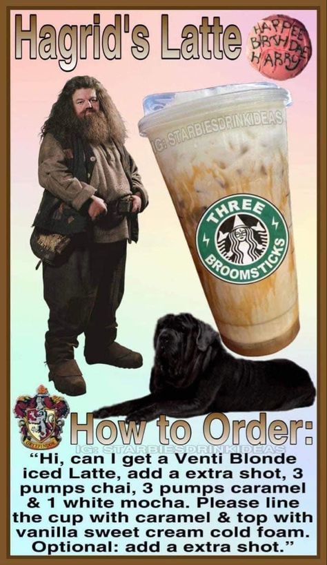 Hufflepuff Starbucks Drink, Horror Starbucks Drinks, Harry Potter Starbucks Drink, Disney Starbucks Drinks, Special Starbucks Drinks, Starbucks Halloween Drinks, Harry Potter Drinks, Starbucks Ideas, Starbucks Drink Menu