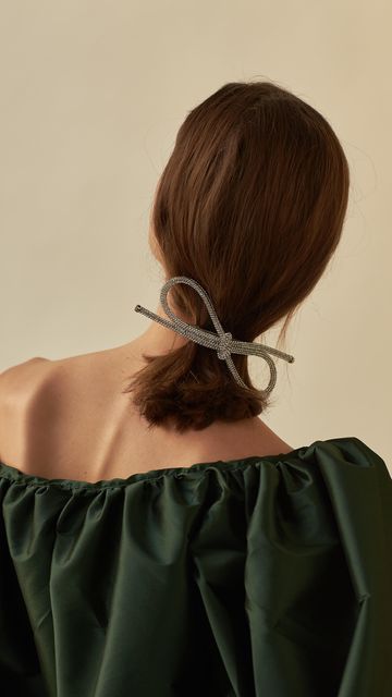 LELET NY on Instagram: "The bow of the season🌲 ❄️🌲" Lelet Ny, Ysl Hair Accessories, Wedding Knot, Wedding Braids, Runway Hair, Model Hair, Bridesmaid Hair, Bride Hairstyles, Wavy Hair