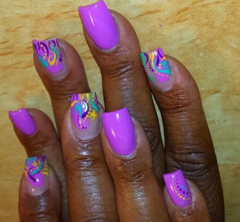 Native Nails, Fingernails Painted, Purple Nail Art, Fancy Nails Designs, Purple Nail, Dope Nail Designs, Short Acrylic, Pretty Nail Art, Acrylic Gel