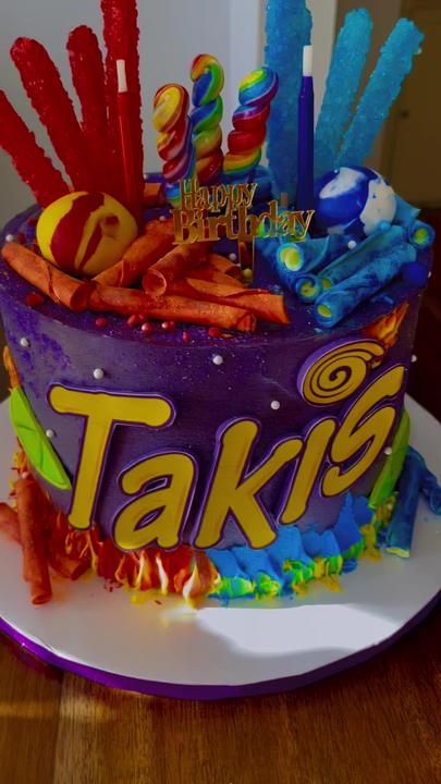 Taki Birthday Party Ideas, Takis Birthday Cake, Taki Cake Idea, Baby D, Theme Party Decorations, Event Ideas, Bday Ideas, Themed Cakes, 3rd Birthday