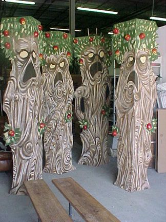 Folded cardboard trees Wizard Of Oz Halloween Outdoor Decor, Wizard Of Oz Props, Giant Puppet, Wizard Of Oz Play, Wizard Of Oz Musical, Wizard Of Oz Decor, Play Props, Activity Director, 2024 Prom