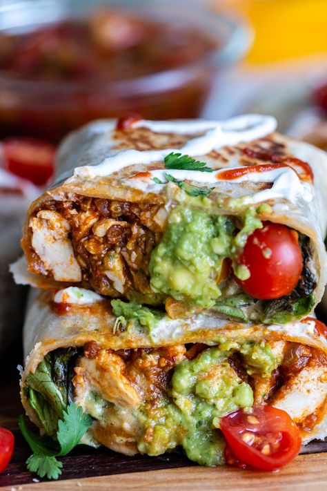 These Spicy Tofu Burritos are simple to make, easily adjustable to suite your taste, and great for easy weeknight meals and meal-prep! I love to keep a big batch of these in my freezer to throw in the oven for super lazy (and healthy!) meals. Dinner Inspiration Vegetarian, Daycare Job, Tofu Ideas, Tofu Burrito, Chipotle Tofu, Tofu Wraps, Vegetarian Bbq, Taco Pizza, Tofu Recipes