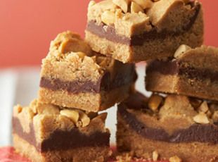 Peanut Butter-Chocolate Revel Bars Recipe Peanut Butter And Chocolate Bars, Revel Bars Recipe, Chocolate Revel Bars, Revel Bars, Gluten Free Peanut Butter Cookies, Peanut Butter Cookie Dough, Peanut Butter And Chocolate, Butter Bars, Peanut Butter Bars