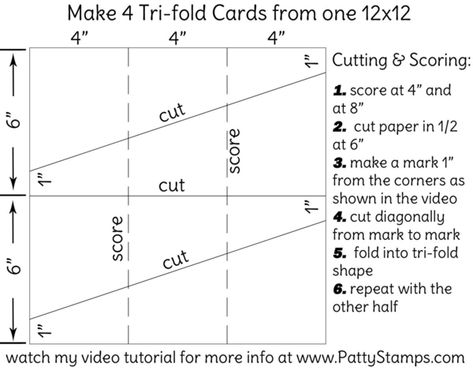 Drapery Fold Cards, Cascading Card, Card Measurements, Tarjetas Pop Up, Folding Techniques, Folding Cards, Tri Fold Cards, Card Making Templates, Card Folds