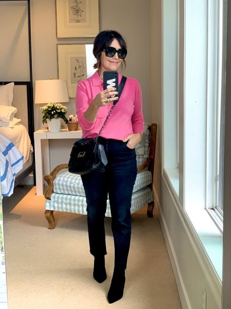 J crew, J crew style, womens fall fashion, womens black denim, Vince booties, givenchy, bright colors, womens fashion, fashion, womens fashion outfit ideas, style, new trends, fall fashion 2021, black denim, mother denim, womens style So Susie, A Mirror Selfie, Fashion Trends Winter, Fall Outfits For Work, Winter Outfits For Work, A Mirror, Casual Winter Outfits, I Know It, Casual Fall Outfits