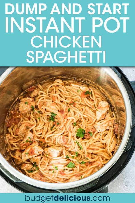 Instant Pot Chicken Spaghetti, Chicken Tomato Sauce, Weeknight Pasta, Chicken And Cheese, Chicken Spaghetti Recipes, Favorite Recipes Chicken, Sauce Chicken, Pressure Cooker Chicken, Healthy Chicken Dinner