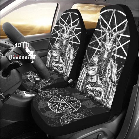 Goth Car, Accessories Gothic, Fit Car, Car Interior Decor, Personalized Notes, Car Seat Covers, Car Mats, Seat Covers, Carseat Cover