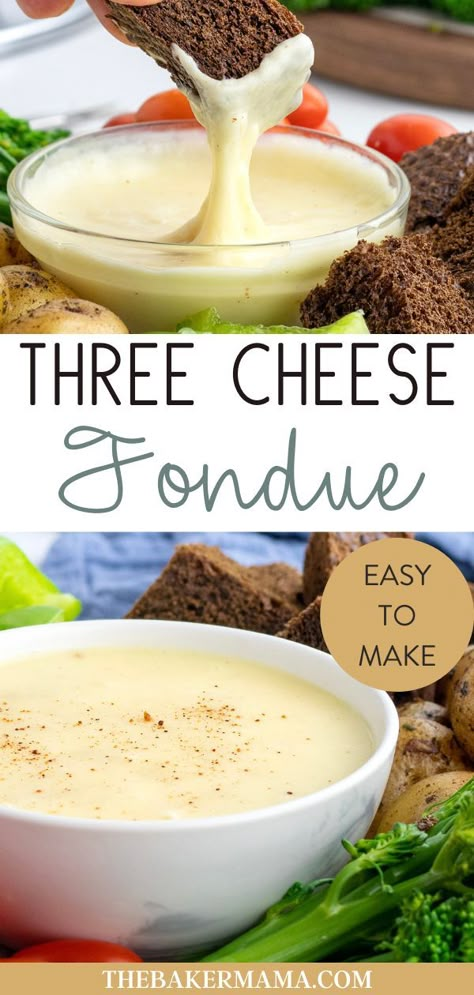 Gouda Cheese Fondue Recipe, Gouda Cheese Fondue, Melting Pot Cheese Fondue, Cheese Fondue Recipe Easy, Melted Cheese Dip, Easy Fondue Recipes, Best Cheese Fondue, Easy Cheese Fondue, Cheese Fondue Recipe