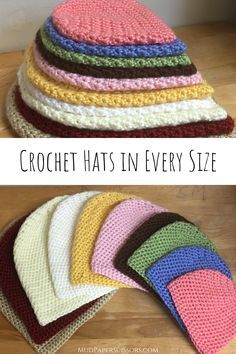 Double Crochet Hat Pattern, Double Crochet Hat, Basic Crochet Hat, Crochet Beanie Hat Free Pattern, Crochet Baby Hat Pattern, Crochet Toddler Hat, Crochet Baby Hats Free Pattern, Diy Fall Ideas, Crochet Baby Cap